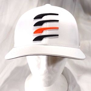 Puma White Snap Back With Orange and Black Striped Ricky Fowler Rare 🔥